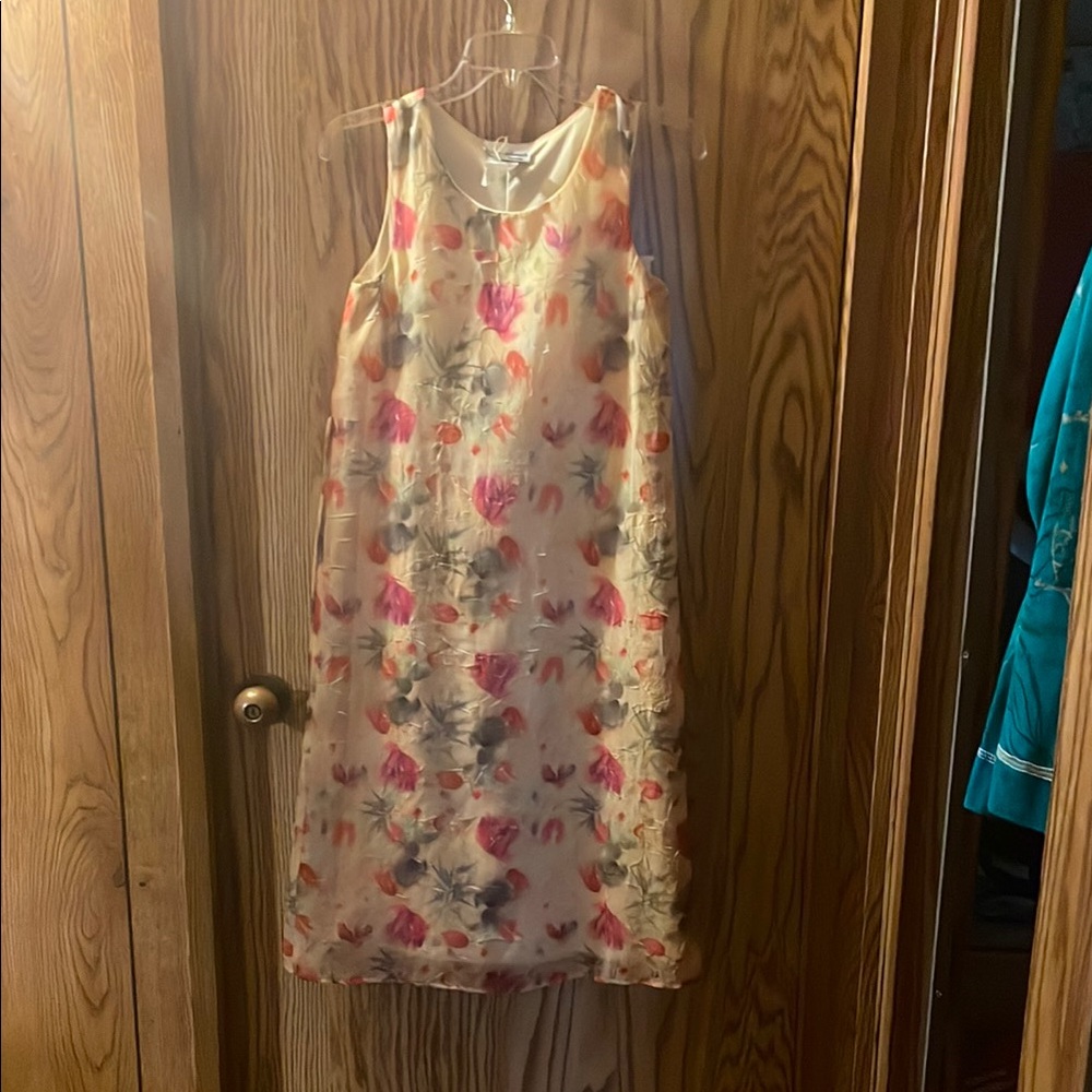 Floral Kids Dress - Pink and Cream